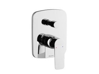 Podomítkové –  Ravak CL 065.00CR.O2.RB070 Podomietková batéria 2-cestná pre R-box, chróm