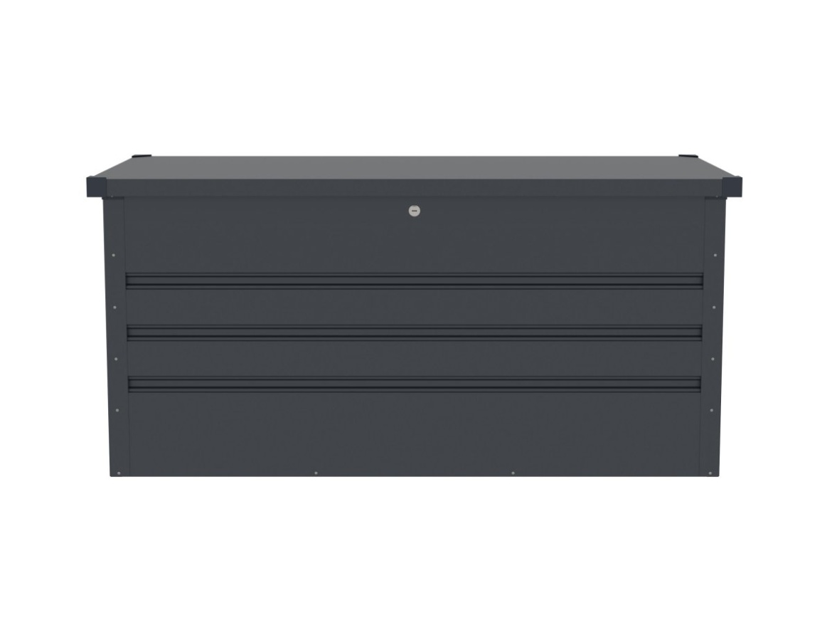 G21 Zahradní box  Denver 280 L, antracitový plechový