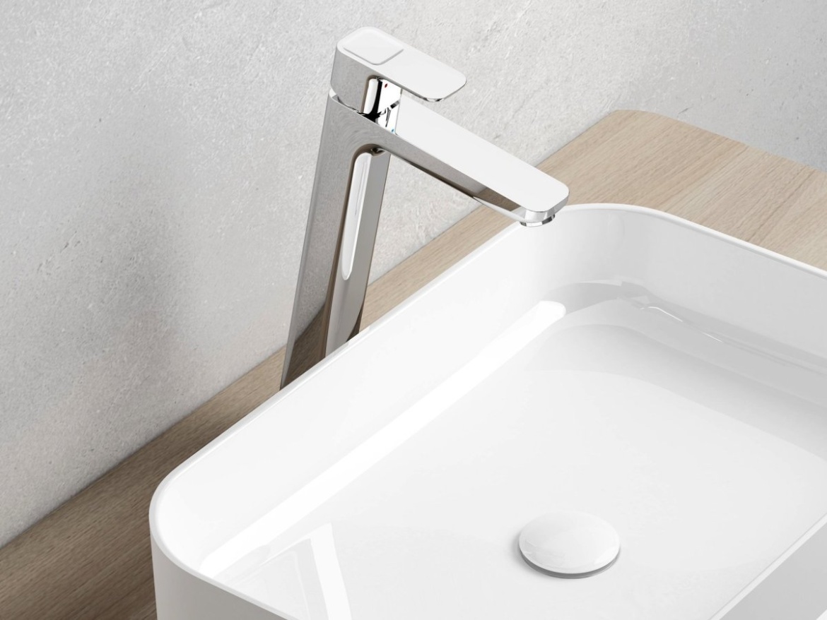 Ravak TD 015.00CR Umyvadlová stojánková baterie 330 mm bez výpusti, chrom