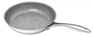 G21 Pánev  Gourmet Miracle 28 cm s poklicí, nerez/greblon