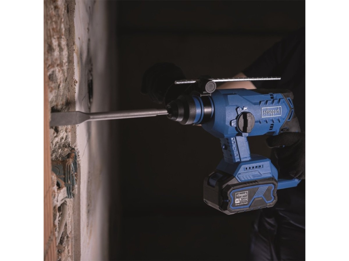 Aku 20 V IXES vrtací/sekací kladivo (bez baterie a nabíječky) Scheppach BC-RHD230-X
