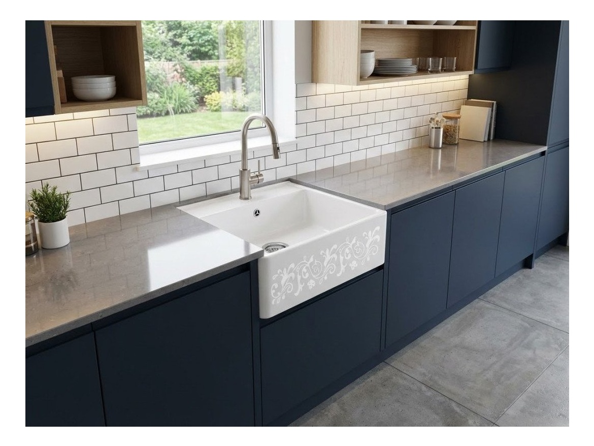 Kuchyňské dřezy Villeroy & Boch Single 595 White Pearl