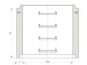 Šachtová skruž Tiba DN 1000