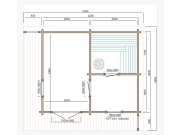 Sauna Tuindeco Puolanka 40
