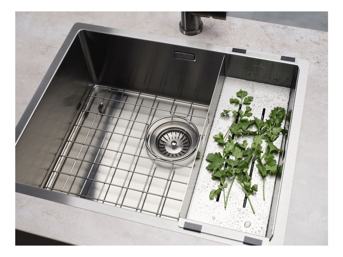 Kuchyňské dřezy Reginox SET Miami 500 Gun metal + baterie Cano + příslušenství