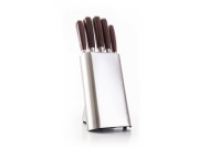G21 Sada nožů  Gourmet Steely 5 ks + nerez blok