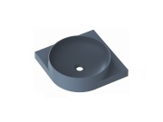 Ravak Umývadlo Yard 45 C, s otvorom pre batériu, bez prepadu, biela matná