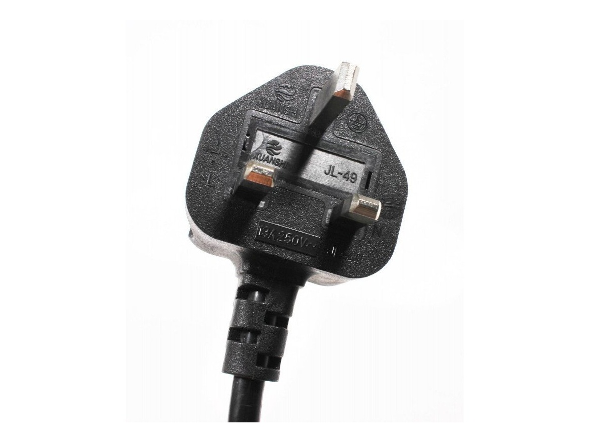 Příslušenství k vysoušečům Jet Dryer Napájecí kabel - UK vidlice BS1363 (Type G) / bez konektoru, pouze kabel 3x 1,25" -černý