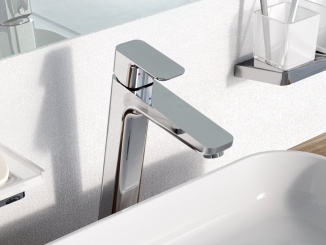 Vodovodní baterie –  Ravak TD F 015.00CR Umývadlová batéria 334 mm bez odtokovej armatúry, chróm