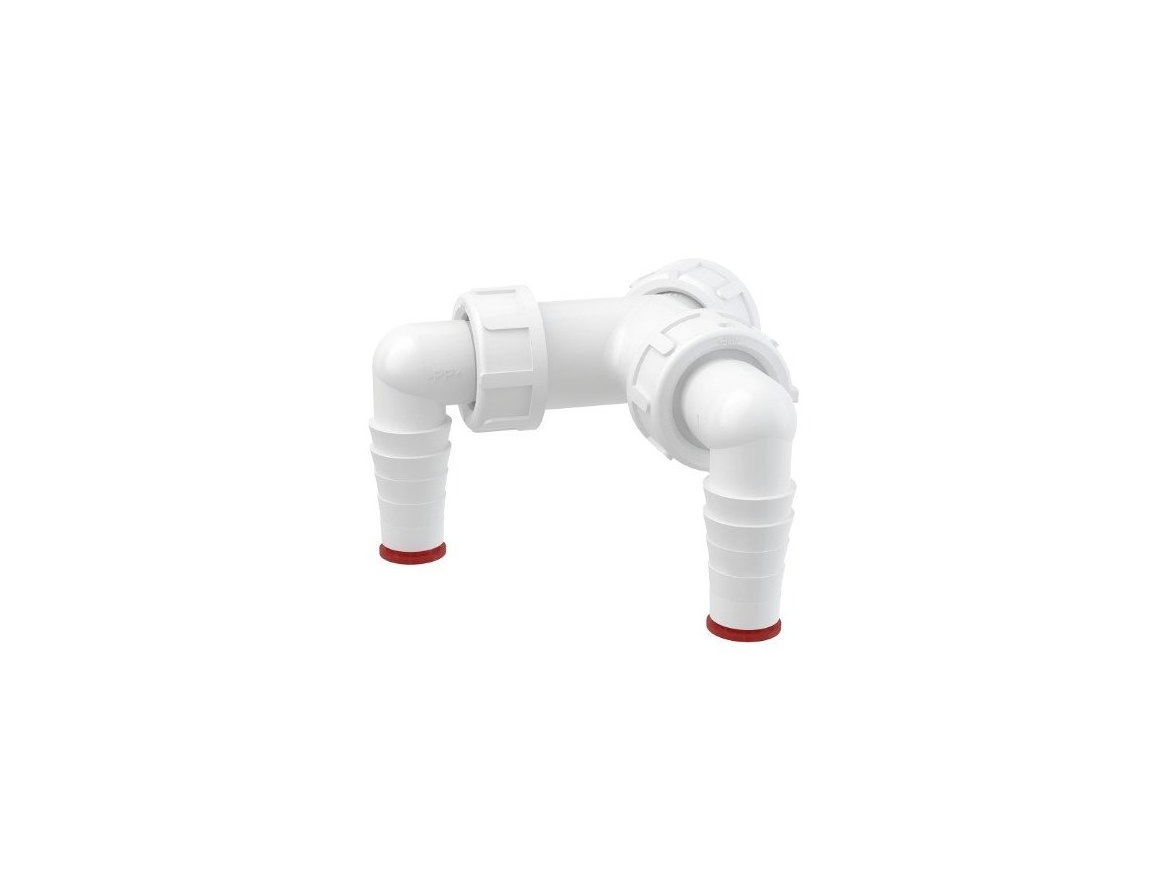 Alcadrain Přípojka dvojitá k sifonu G1" 17-23 mm,  P148Z