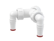 Alcadrain Přípojka dvojitá k sifonu G1" 17-23 mm,  P148Z