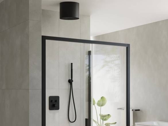 Ravak 989.30SSB Stropná sprcha valec, 245 mm, nerez kefovaný