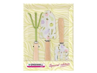 Üveg –  Greenmill Sada zahradního nářadí pro ženy - drápek, vidle, lopatka GR0154