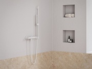 Ravak EL 032.10WV Sprchová nástěnná baterie bez sprchového setu, White Velvet