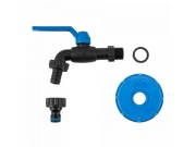 Bradas IBC sada S60x6 baterie BLACK RAVEN nylon GZ 2x1/2" pro 5/8" hadici