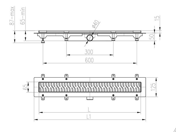 Žlab Chuděj LZB/N 40