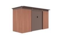 Lemezből készült kerti ház G21 GRAH 483 - 340 x 142 cm, hnědý