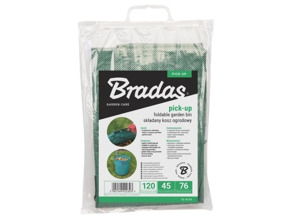 Bradas Zahradní skládací koš  PICK-UP 120l