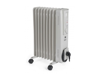 Épület –  G21 Olejový radiátor  Etna bílý, 9 žeber, 2000 W