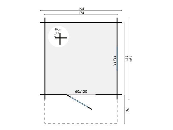 Dětský domeček Tuindeco Finland