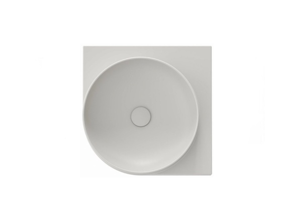 Ravak Umyvadlo Yard 45 C, bez otvoru pro baterii, bez přepadu, antracit