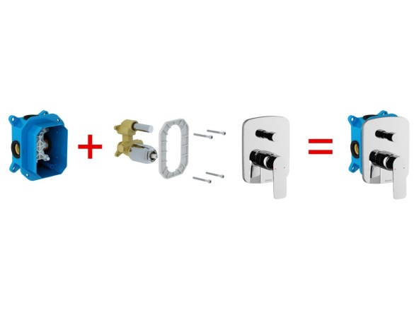 Ravak RB 070.50 Základní těleso pro podomítkové baterie, R-box