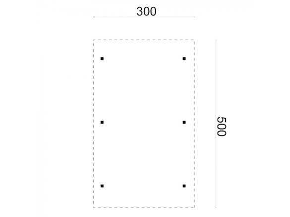 Tuindeco Single / Extension Carport (incl. roof covering)