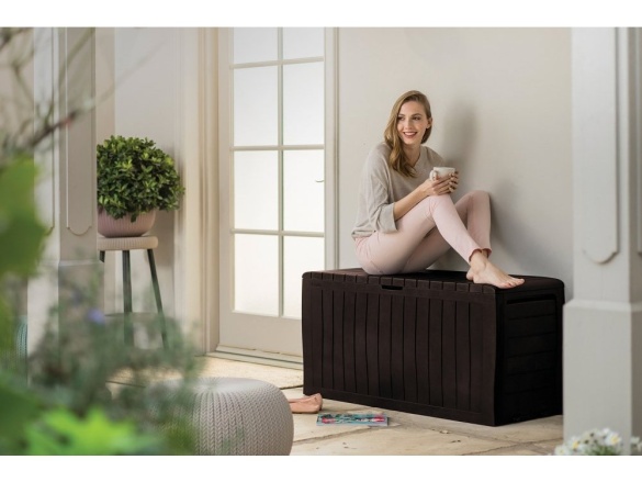 Keter Keter Marvel Plus - zahradní úložný box 270 L - 116,7 x 44,7 x 57 cm - hnědý