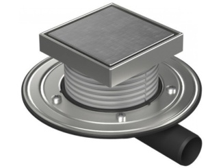 Technická sanita –  Chuděj PVBU 40 (snížená, univerzální) 125 x 125 mm, oceľ, Steel, K3, ano