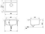 Kuchyňské dřezy Helika Tesa 490