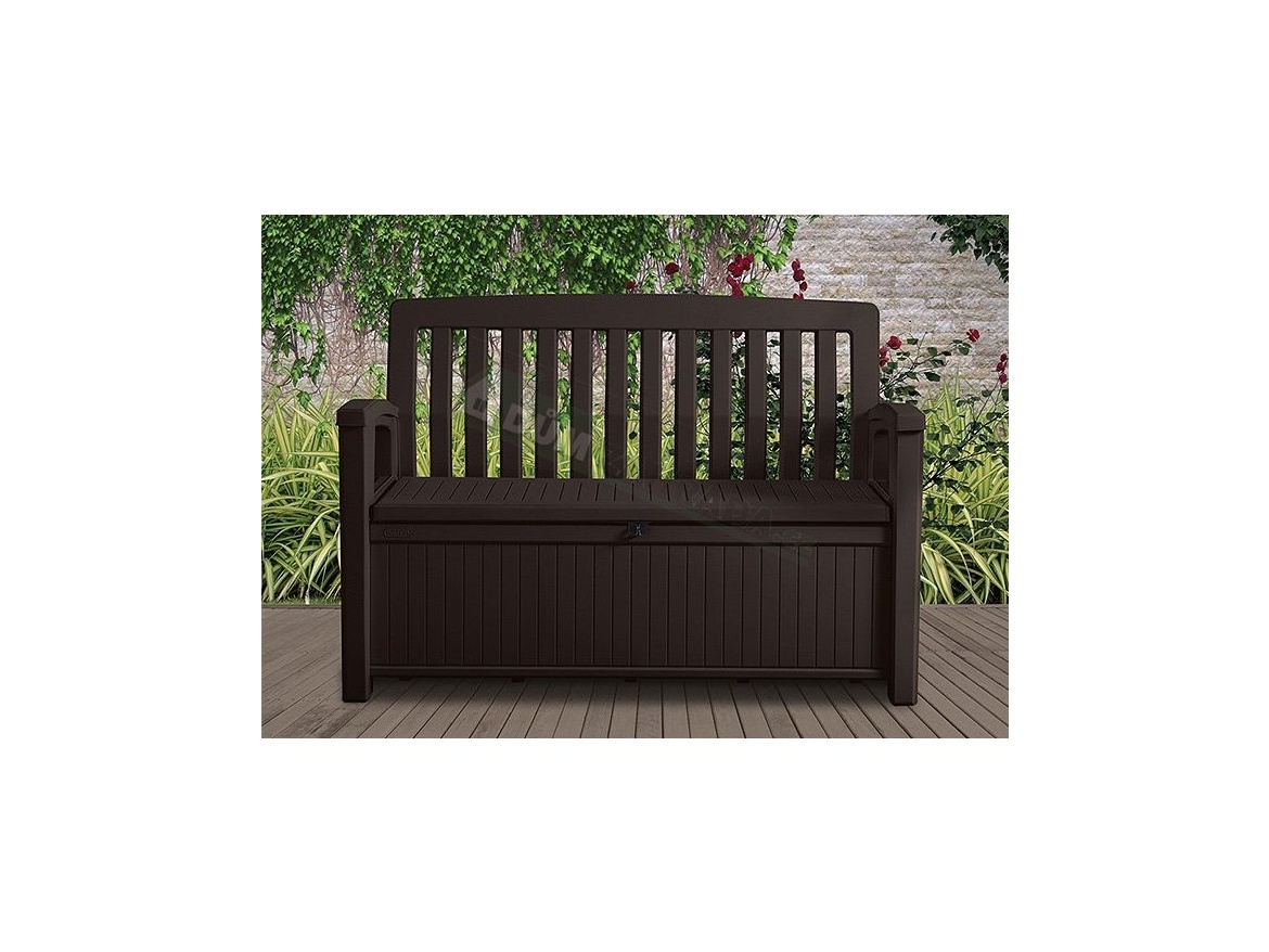 Keter Zahradní lavice Keter Patio 227 L - 138,6 x 63,5 x 88 cm - hnědá
