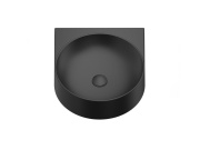 Ravak Umývadlo Yard 40, s otvorom pre batériu, bez prepadu, čierna matná