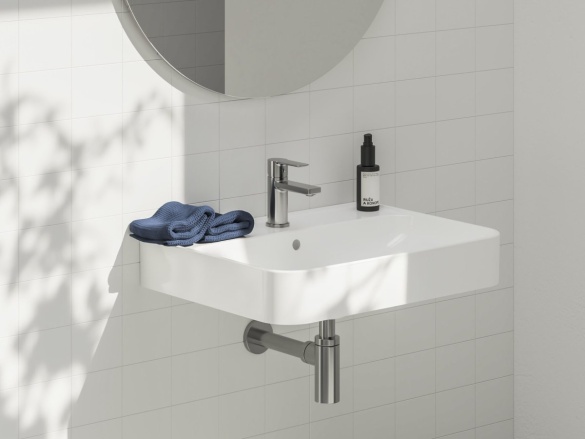 Ravak Umývadlo Ellen 60, s otvorom pre batériu, s prepadom, biela