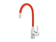 Novaservis Dřezová baterie Ferro, červená-chrom, stojánková,  70710,0CV