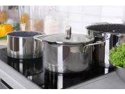 G21 Sada nádobí  Gourmet Miracle s cedníkem, 4 díly, nerez/greblon