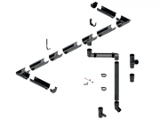 Covernit Plastový okapový žlab PVC 100 mm