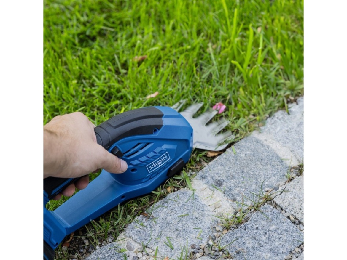 20 V-os IXES akkus fű- és bokornyíró olló (akkumulátor és töltő nélkül) Scheppach C-HTGS200-X