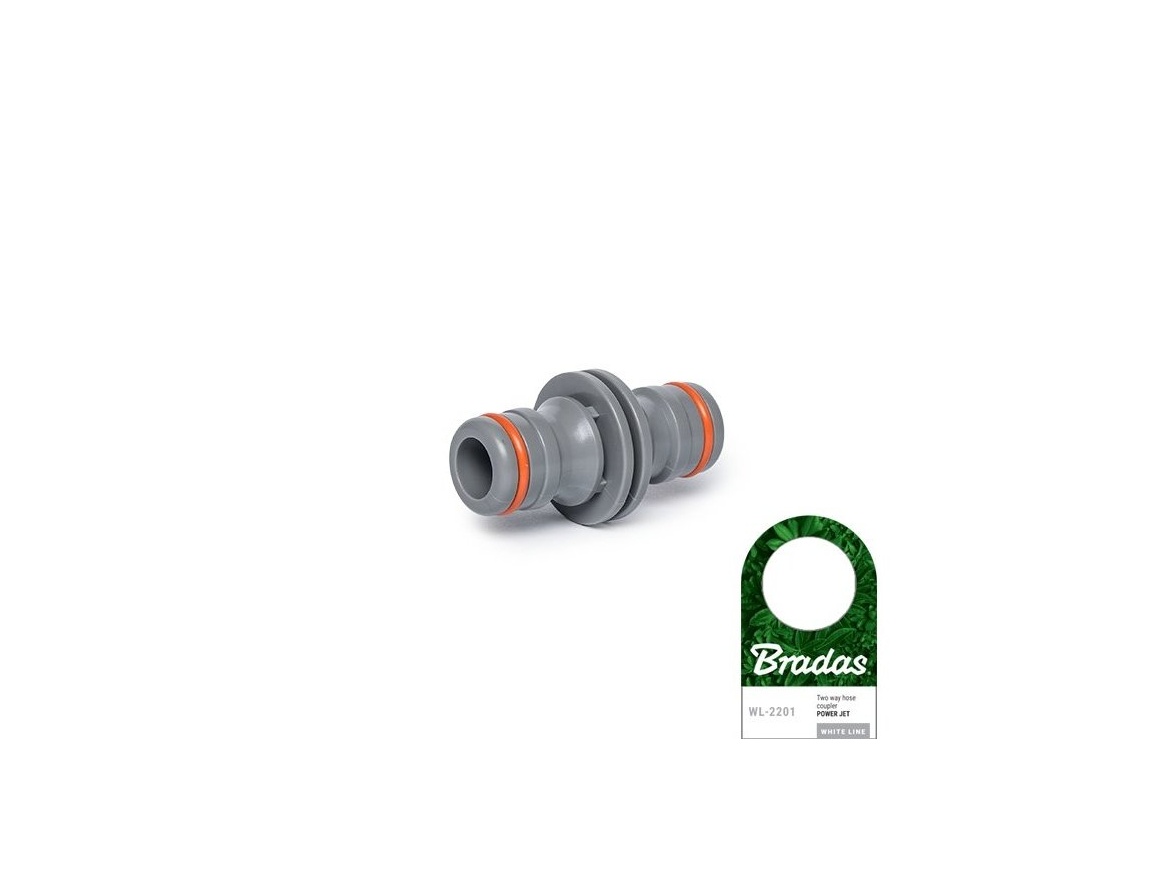 Bradas Spojovací mezikus pro 2 rychlospojky POWER JET WHITE LINE