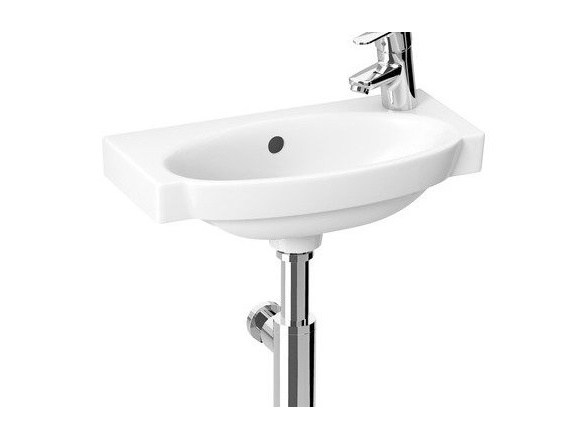 JIKA Umývátko Tigo 45x23,5 cm, s otvorem vpravo, bílé, na stěnu, s přepadem,  H8152120001061