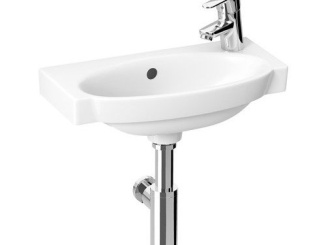 szaniteráruk –  JIKA Umývátko Tigo 45x23,5 cm, s otvorem vpravo, bílé, na stěnu, s přepadem,  H8152120001061