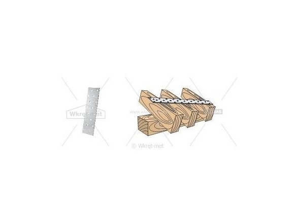 Deska spojovací 40x80x2 Klimas Wkręt-met DESKA SPOJOVACÍ
