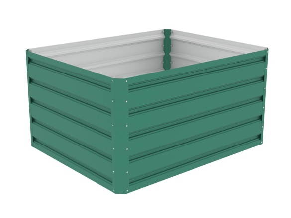 G21 Vyvýšený záhon  Daisy 100 x 80 x 52 cm, plechový, zelený