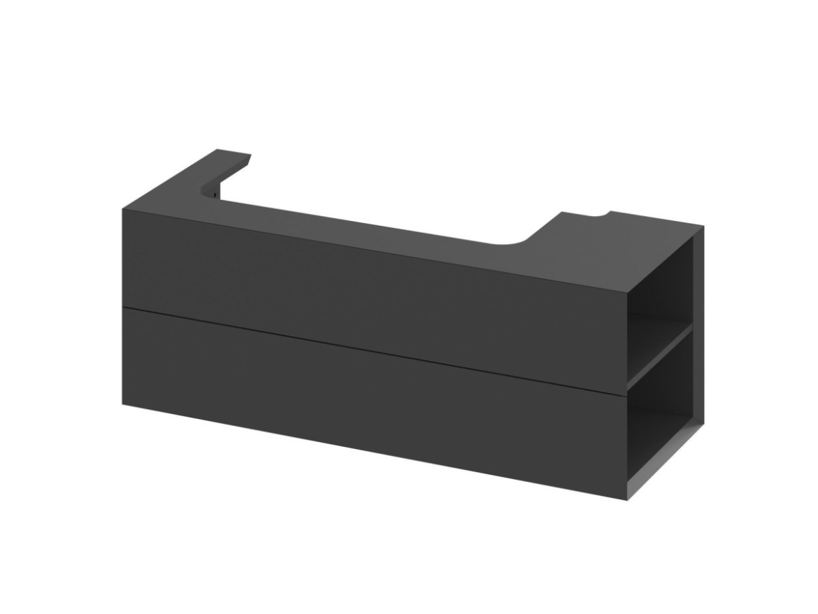 Ravak SD Lite 120 P skříňka pod umyvadlo černá matná