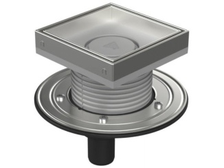 Technická sanita –  Chuděj PVSU 40 (univerzální) 150 x 150 mm, acél, Kerámia, K3, Igen