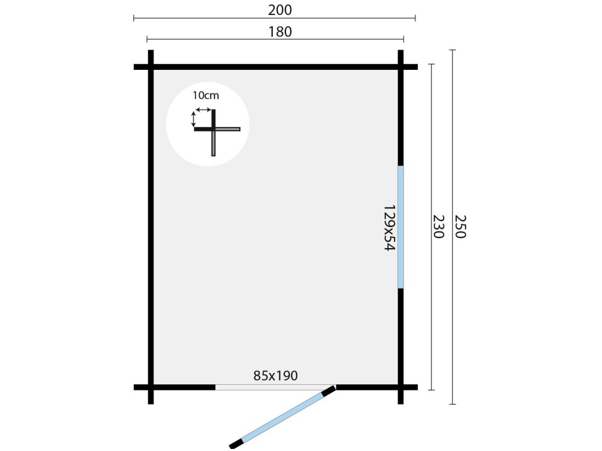 Dřevěný zahradní domek Tuindeco Samuel