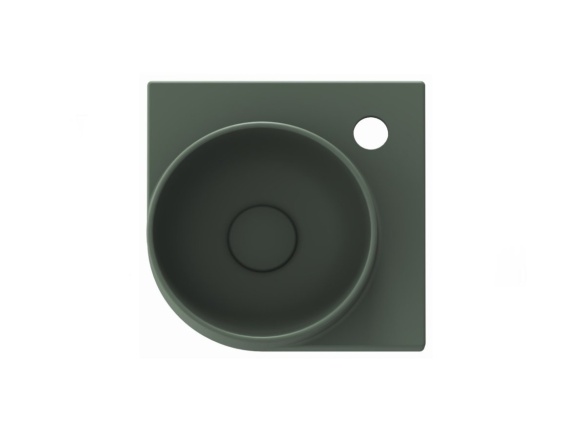 Ravak Umývadlo Yard 28 C, s otvorom pre batériu, bez prepadu, biela