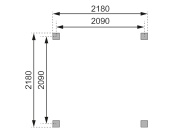 Zahradní altán Karibu Lillehammer Plus