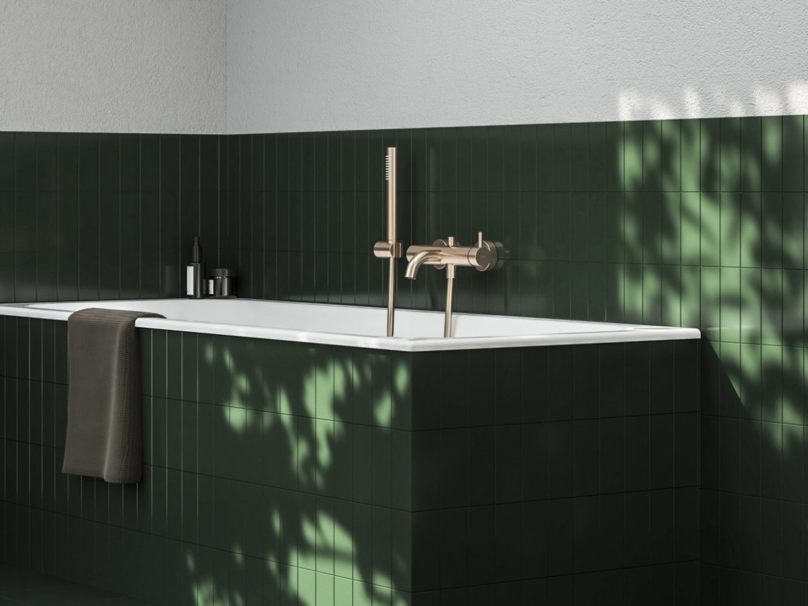 Ravak ES 022.60RGB Vaňová nástenná batéria bez sprchového setu, Rose Gold Brushed