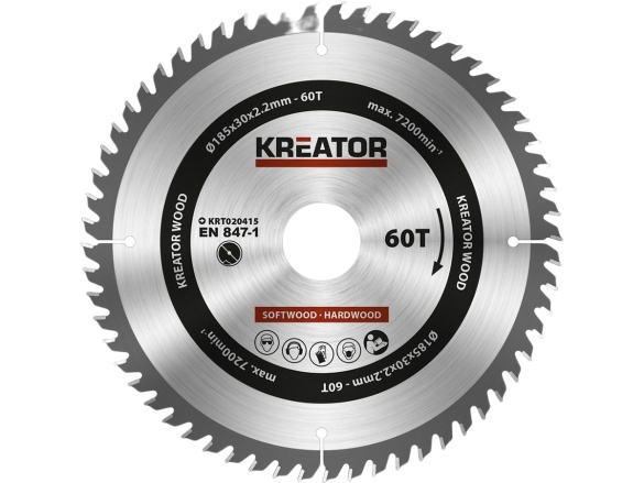 Kreator Pilový kotouč na dřevo 185mm