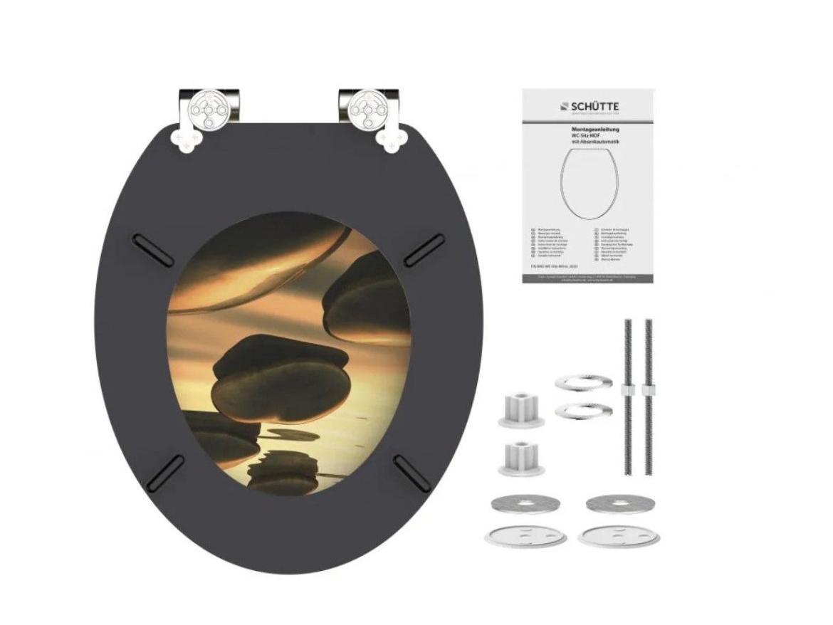 WC sedátka, záchodová prkna Schütte SEA STONE | MDF, Soft Close